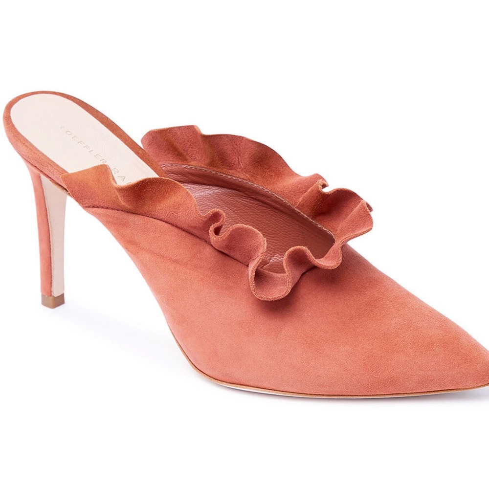 Loeffler Randall Langley Rose Suede Mules